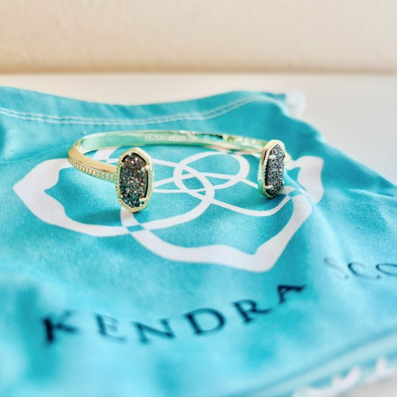 Kendra Scott Elton Bracelet in "Platinum" Drusy - Picture 4 of 5